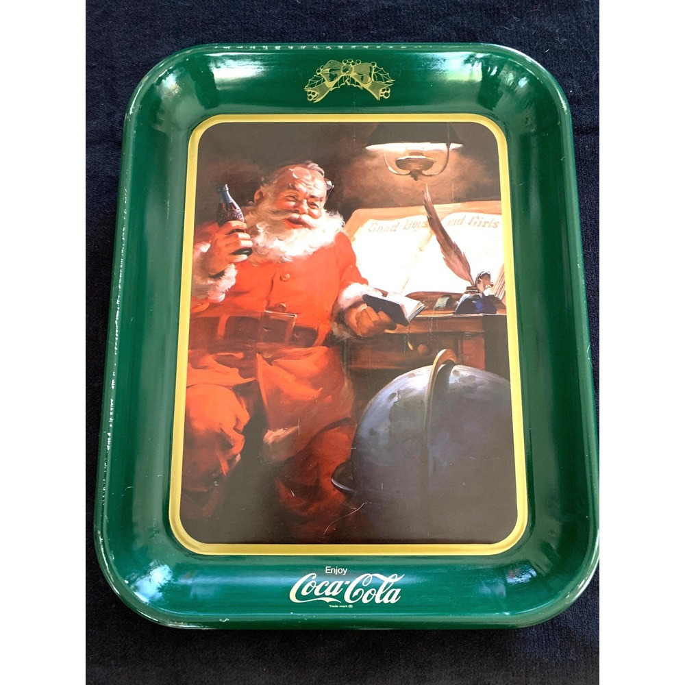Vintage 1994 Coca-Cola Santa Claus Christmas Collectible Tray